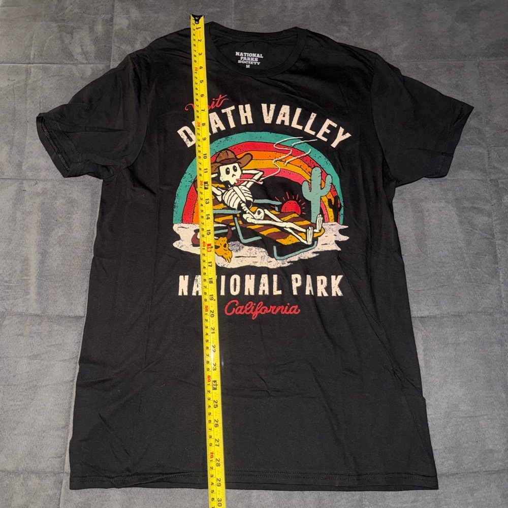 National Parks Society Black Graphic Death Valley T-Shirt - Picture 5 of 5